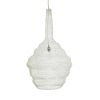 GLOBOSTAR® KENTUCKY 01883 Vintage Κρεμαστό Φωτιστικό Οροφής με Ντουί 1 x E27 AC 220-240V IP20 - Λευκό - Μ60 x Π60 x Υ90cm