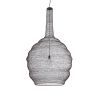 GLOBOSTAR® KENTUCKY 01887 Vintage Κρεμαστό Φωτιστικό Οροφής με Ντουί 1 x E27 AC 220-240V IP20 - Καφέ - Μ90 x Π90 x Υ150cm