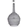 GLOBOSTAR® KENTUCKY 01887 Vintage Κρεμαστό Φωτιστικό Οροφής με Ντουί 1 x E27 AC 220-240V IP20 - Καφέ - Μ90 x Π90 x Υ150cm
