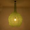 GLOBOSTAR® KENTUCKY 01888 Vintage Κρεμαστό Φωτιστικό Οροφής με Ντουί 1 x E27 AC 220-240V IP20 - Τιρκουάζ - Μ90 x Π90 x Υ150cm