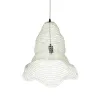 GLOBOSTAR® KENTUCKY 01889 Vintage Κρεμαστό Φωτιστικό Οροφής με Ντουί 1 x E27 AC 220-240V IP20 - Λευκό - Μ50 x Π50 x Υ48cm