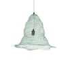 GLOBOSTAR® KENTUCKY 01891 Vintage Κρεμαστό Φωτιστικό Οροφής με Ντουί 1 x E27 AC 220-240V IP20 - Τιρκουάζ - Μ50 x Π50 x Υ48cm