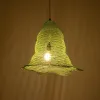 GLOBOSTAR® KENTUCKY 01891 Vintage Κρεμαστό Φωτιστικό Οροφής με Ντουί 1 x E27 AC 220-240V IP20 - Τιρκουάζ - Μ50 x Π50 x Υ48cm
