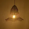 GLOBOSTAR® KENTUCKY 01893 Vintage Κρεμαστό Φωτιστικό Οροφής με Ντουί 1 x E27 AC 220-240V IP20 - Καφέ - Μ60 x Π60 x Υ52cm