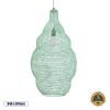 GLOBOSTAR® KENTUCKY 01897 Vintage Κρεμαστό Φωτιστικό Οροφής με Ντουί 1 x E27 AC 220-240V IP20 - Τιρκουάζ - Μ40 x Π40 x Υ70cm