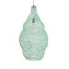 GLOBOSTAR® KENTUCKY 01897 Vintage Κρεμαστό Φωτιστικό Οροφής με Ντουί 1 x E27 AC 220-240V IP20 - Τιρκουάζ - Μ40 x Π40 x Υ70cm