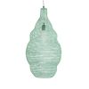 GLOBOSTAR® KENTUCKY 01897 Vintage Κρεμαστό Φωτιστικό Οροφής με Ντουί 1 x E27 AC 220-240V IP20 - Τιρκουάζ - Μ40 x Π40 x Υ70cm