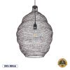 GLOBOSTAR® KENTUCKY 01899 Vintage Κρεμαστό Φωτιστικό Οροφής με Ντουί 1 x E27 AC 220-240V IP20 - Καφέ - Μ40 x Π40 x Y60cm