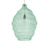 GLOBOSTAR® KENTUCKY 01900 Vintage Κρεμαστό Φωτιστικό Οροφής με Ντουί 1 x E27 AC 220-240V IP20 - Τιρκουάζ - Μ40 x Π40 x Y60cm