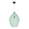 GLOBOSTAR® KENTUCKY 01900 Vintage Κρεμαστό Φωτιστικό Οροφής με Ντουί 1 x E27 AC 220-240V IP20 - Τιρκουάζ - Μ40 x Π40 x Y60cm