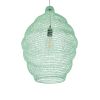 GLOBOSTAR® KENTUCKY 01900 Vintage Κρεμαστό Φωτιστικό Οροφής με Ντουί 1 x E27 AC 220-240V IP20 - Τιρκουάζ - Μ40 x Π40 x Y60cm