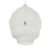 GLOBOSTAR® KENTUCKY 01901 Vintage Κρεμαστό Φωτιστικό Οροφής με Ντουί 1 x E27 AC 220-240V IP20 - Λευκό - Μ80 x Π80 x Y110cm