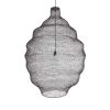 GLOBOSTAR® KENTUCKY 01902 Vintage Κρεμαστό Φωτιστικό Οροφής με Ντουί 1 x E27 AC 220-240V IP20 - Καφέ - Μ80 x Π80 x Y110cm
