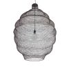GLOBOSTAR® KENTUCKY 01902 Vintage Κρεμαστό Φωτιστικό Οροφής με Ντουί 1 x E27 AC 220-240V IP20 - Καφέ - Μ80 x Π80 x Y110cm
