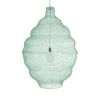 GLOBOSTAR® KENTUCKY 01903 Vintage Κρεμαστό Φωτιστικό Οροφής με Ντουί 1 x E27 AC 220-240V IP20 - Τιρκουάζ - Μ80 x Π80 x Y110cm