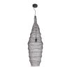 GLOBOSTAR® KENTUCKY 01908 Vintage Κρεμαστό Φωτιστικό Οροφής με Ντουί 1 x E27 AC 220-240V IP20 - Καφέ - Μ30 x Π30 x Y105cm