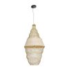 GLOBOSTAR® KENTUCKY 01910 Vintage Κρεμαστό Φωτιστικό Οροφής με Ντουί 1 x E27 AC 220-240V IP20 - Μπεζ - Μ40 x Π40 x Υ80cm