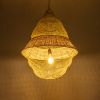 GLOBOSTAR® KENTUCKY 01911 Vintage Κρεμαστό Φωτιστικό Οροφής με Ντουί 1 x E27 AC 220-240V IP20 - Μπεζ - Μ60 x Π60 x Υ80cm