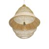 GLOBOSTAR® KENTUCKY 01911 Vintage Κρεμαστό Φωτιστικό Οροφής με Ντουί 1 x E27 AC 220-240V IP20 - Μπεζ - Μ60 x Π60 x Υ80cm