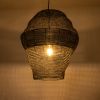 GLOBOSTAR® KENTUCKY 01912 Vintage Κρεμαστό Φωτιστικό Οροφής με Ντουί 1 x E27 AC 220-240V IP20 - Μαύρο - Μ60 x Π60 x Υ70cm