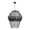 GLOBOSTAR® KENTUCKY 01912 Vintage Κρεμαστό Φωτιστικό Οροφής με Ντουί 1 x E27 AC 220-240V IP20 - Μαύρο - Μ60 x Π60 x Υ70cm