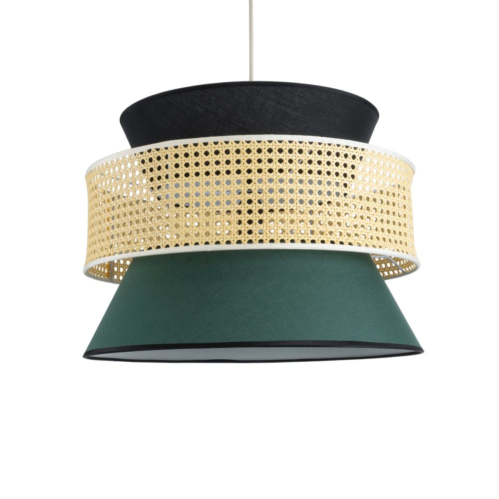 GLOBOSTAR® SAIGE 01916 Boho Κρεμαστό Φωτιστικό Οροφής με Ντουί 1 x E27 AC 220-240V IP20 - Πολύχρωμο - Μ50 x Π50 x Υ36cm