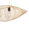 GLOBOSTAR® FISH 01927 Boho Κρεμαστό Φωτιστικό Οροφής με Ντουί 2 x E27 AC 220-240V IP20 - Μπεζ - Μ130 x Π42 x Υ42cm