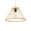 GLOBOSTAR® TYGEE 01930 Boho Κρεμαστό Φωτιστικό Οροφής με Ντουί 1 x E27 AC 220-240V IP20 - Μπεζ - Μ35 x Π35 x Υ22cm