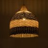 GLOBOSTAR® BARBADOS 01944 Boho Κρεμαστό Φωτιστικό Οροφής με Ντουί 1 x E27 AC 220-240V IP20 - Μπεζ & Λαδί - Μ40 x Π40 x Υ45cm