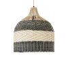 GLOBOSTAR® BARBADOS 01944 Boho Κρεμαστό Φωτιστικό Οροφής με Ντουί 1 x E27 AC 220-240V IP20 - Μπεζ & Λαδί - Μ40 x Π40 x Υ45cm