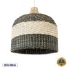 GLOBOSTAR® BARBADOS 01945 Boho Κρεμαστό Φωτιστικό Οροφής με Ντουί 1 x E27 AC 220-240V IP20 - Μπεζ & Λαδί - Μ60 x Π60 x Υ60cm