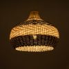 GLOBOSTAR® BARBADOS 01946 Boho Κρεμαστό Φωτιστικό Οροφής με Ντουί 1 x E27 AC 220-240V IP20 - Μπεζ & Λαδί - Μ40 x Π40 x Υ34cm