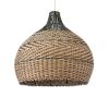 GLOBOSTAR® SEYCHELLES 01949 Boho Κρεμαστό Φωτιστικό Οροφής με Ντουί 1 x E27 AC 220-240V IP20 - Καφέ & Λαδί - Μ60 x Π60 x Υ60cm