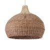 GLOBOSTAR® PANAMA 01953 Boho Κρεμαστό Φωτιστικό Οροφής με Ντουί 1 x E27 AC 220-240V IP20 - Μπεζ & Καφέ - Μ60 x Π60 x Υ60cm