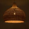 GLOBOSTAR® PANAMA 01953 Boho Κρεμαστό Φωτιστικό Οροφής με Ντουί 1 x E27 AC 220-240V IP20 - Μπεζ & Καφέ - Μ60 x Π60 x Υ60cm