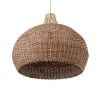 GLOBOSTAR® PANAMA 01953 Boho Κρεμαστό Φωτιστικό Οροφής με Ντουί 1 x E27 AC 220-240V IP20 - Μπεζ & Καφέ - Μ60 x Π60 x Υ60cm