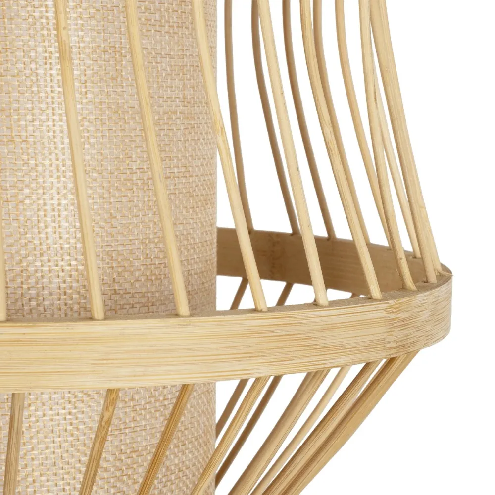 GLOBOSTAR® TULUM 01971 Boho Φωτιστικό Τοίχου - Απλίκα με Ντουί 1 x E27 AC 220-240V IP20 - Μπεζ - Μ24 x Π32 x Υ55cm