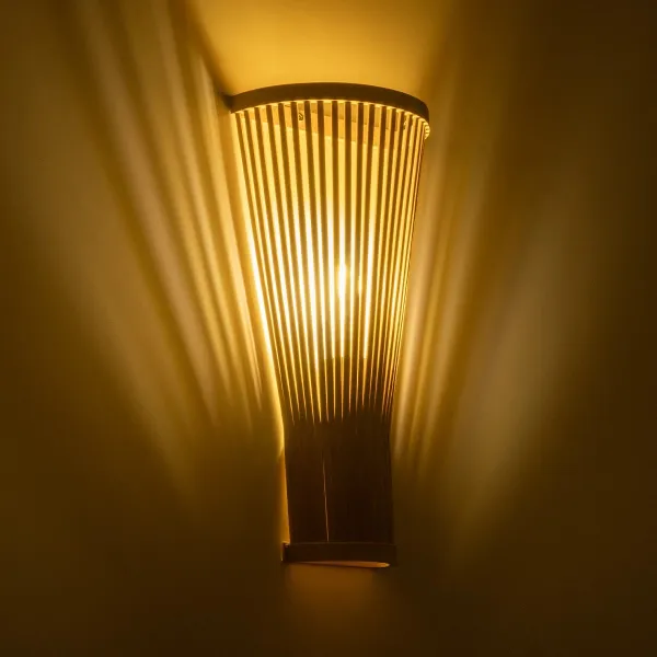 GLOBOSTAR® CHORD 01975 Boho Φωτιστικό Τοίχου - Απλίκα με Ντουί 1 x E27 AC 220-240V IP20 - Μπεζ - Μ20 x Π10 x Υ38.5cm