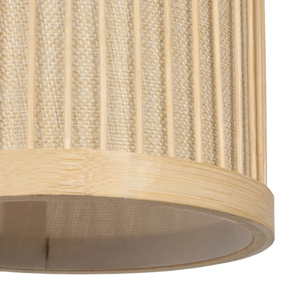 GLOBOSTAR® TULUM 01978 Boho Φωτιστικό Τοίχου - Απλίκα με Ντουί 1 x E27 AC 220-240V IP20 - Μπεζ - Μ16 x Π26.5 x Υ47cm