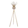 GLOBOSTAR® POPPY 01984 Boho Επιδαπέδιο Φωτιστικό με Ντουί 1 x E27 AC 220-240V IP20 - Μπεζ - Μ58 x Π58 x Υ168cm
