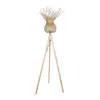 GLOBOSTAR® POPPY 01984 Boho Επιδαπέδιο Φωτιστικό με Ντουί 1 x E27 AC 220-240V IP20 - Μπεζ - Μ58 x Π58 x Υ168cm