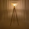 GLOBOSTAR® POPPY 01986 Boho Επιδαπέδιο Φωτιστικό με Ντουί 1 x E27 AC 220-240V IP20 - Μπεζ - Μ58 x Π58 x Υ141cm