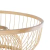 GLOBOSTAR® POPPY 01986 Boho Επιδαπέδιο Φωτιστικό με Ντουί 1 x E27 AC 220-240V IP20 - Μπεζ - Μ58 x Π58 x Υ141cm