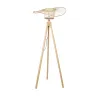 GLOBOSTAR® POPPY 01987 Boho Επιδαπέδιο Φωτιστικό με Ντουί 1 x E27 AC 220-240V IP20 - Μπεζ - Μ58 x Π58 x Υ138cm