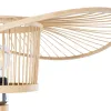 GLOBOSTAR® POPPY 01987 Boho Επιδαπέδιο Φωτιστικό με Ντουί 1 x E27 AC 220-240V IP20 - Μπεζ - Μ58 x Π58 x Υ138cm