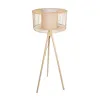 GLOBOSTAR® POPPY 01988 Boho Επιδαπέδιο Φωτιστικό με Ντουί 1 x E27 AC 220-240V IP20 - Μπεζ - Μ58 x Π58 x Υ145cm