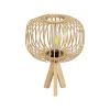 GLOBOSTAR® CHORD 01990 Boho Επιτραπέζιο Φωτιστικό Πορτατίφ με Ντουί 1 x E27 AC 220-240V IP20 - Μπεζ - Μ31 x Π31 x Υ43cm