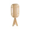 GLOBOSTAR® BODHI 01992 Boho Επιτραπέζιο Φωτιστικό Πορτατίφ με Ντουί 1 x E27 AC 220-240V IP20 - Μπεζ - Μ19 x Π19 x Υ49cm