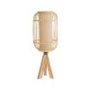GLOBOSTAR® BODHI 01992 Boho Επιτραπέζιο Φωτιστικό Πορτατίφ με Ντουί 1 x E27 AC 220-240V IP20 - Μπεζ - Μ19 x Π19 x Υ49cm