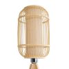 GLOBOSTAR® BODHI 01992 Boho Επιτραπέζιο Φωτιστικό Πορτατίφ με Ντουί 1 x E27 AC 220-240V IP20 - Μπεζ - Μ19 x Π19 x Υ49cm